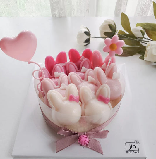 Bunny Baramtteok Cake [Pink] - #599